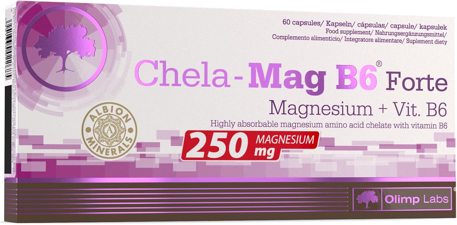 Olimp Sport Nutrition Olimp Labs Chela-Mag B6 Forte Capsules, Pack Of 60 Mega Capsules