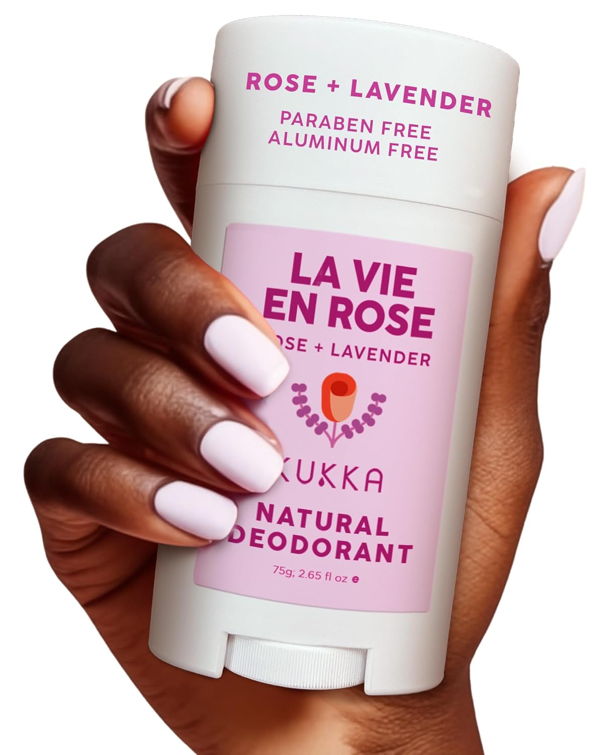 Kukka Deodorant - La Vie En Rose Aluminum Free Deodorant For Women & Men - Natural Deodorant Women - Alcohol & Paraben Free Deodorant Men - Long Lasting Travel Deodorant For Whole Body (2.65 Fl Oz)