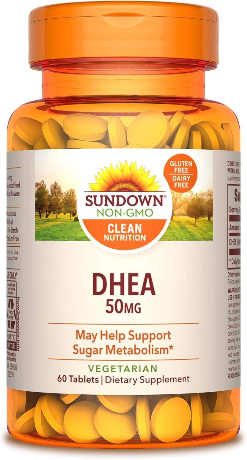 Sundown Dhea 50Mg, 60 Tablets (Pack Of 3)(Packaging May Vary)