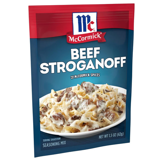 Mccormick Beef Stroganoff Seasoning Mix, 1.5 Oz (Pack Of 12)