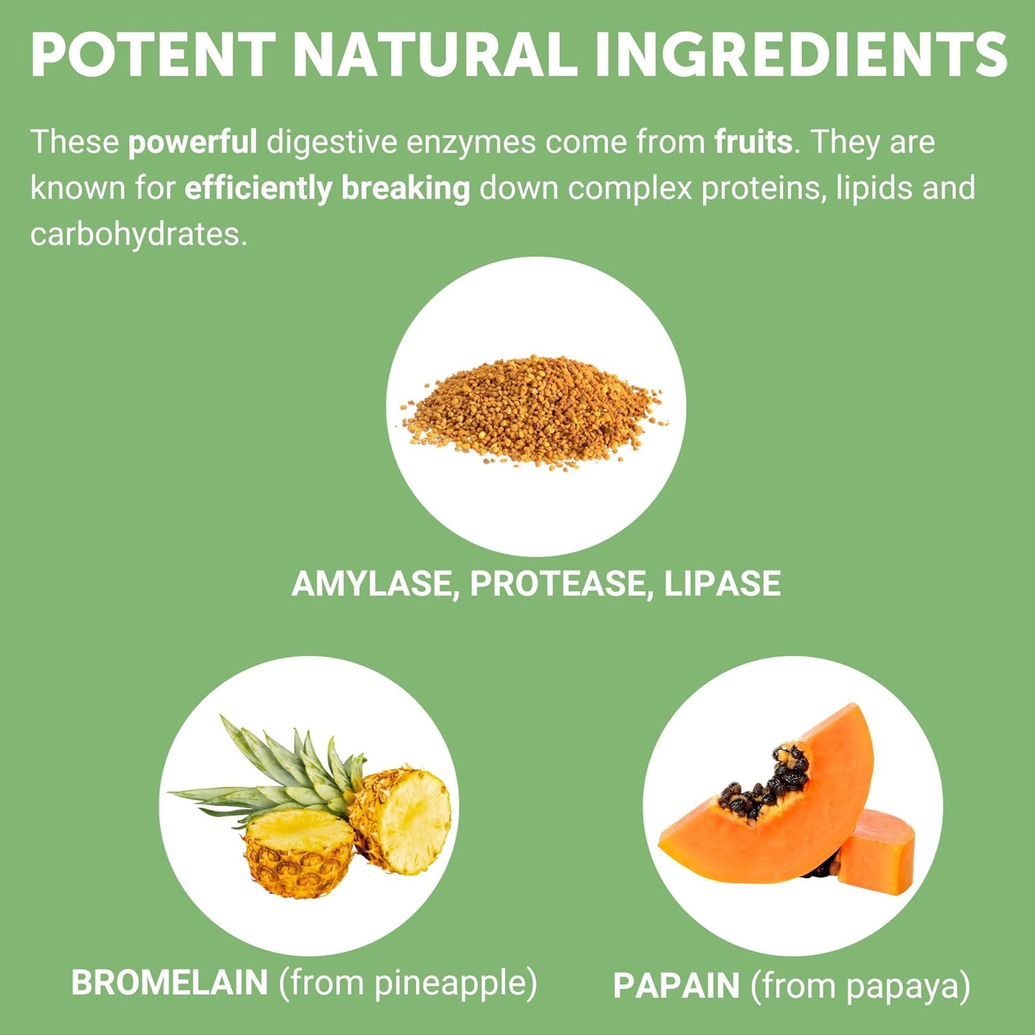 Yuve Natural Papaya Digestive Enzymes - Sugar-Free Chewable Candies - Promotes Better Digestion - Constipation & Bloating Aid, Detox, Leaky Gut Repair & Gas Relief - Vegan, Non-Gmo, Gluten-Free - 90Ct : Health & Household