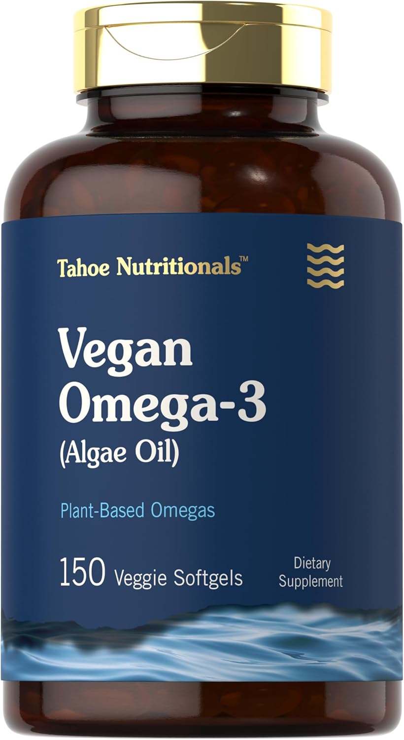 Carlyle Vegan Omega 3 Supplement | 150 Softgels | From Algae Oil | Non-Gmo & Gluten Free | By Tahoe Nutritionals