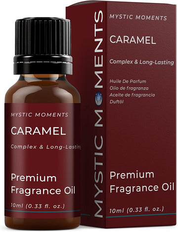 Mystic Moments | Caramel Fragrance Oil - 10ml - Perfect for Soaps, Candles, Bath Bombs, Oil Burners, Diffusers and Skin & Hair Care Items