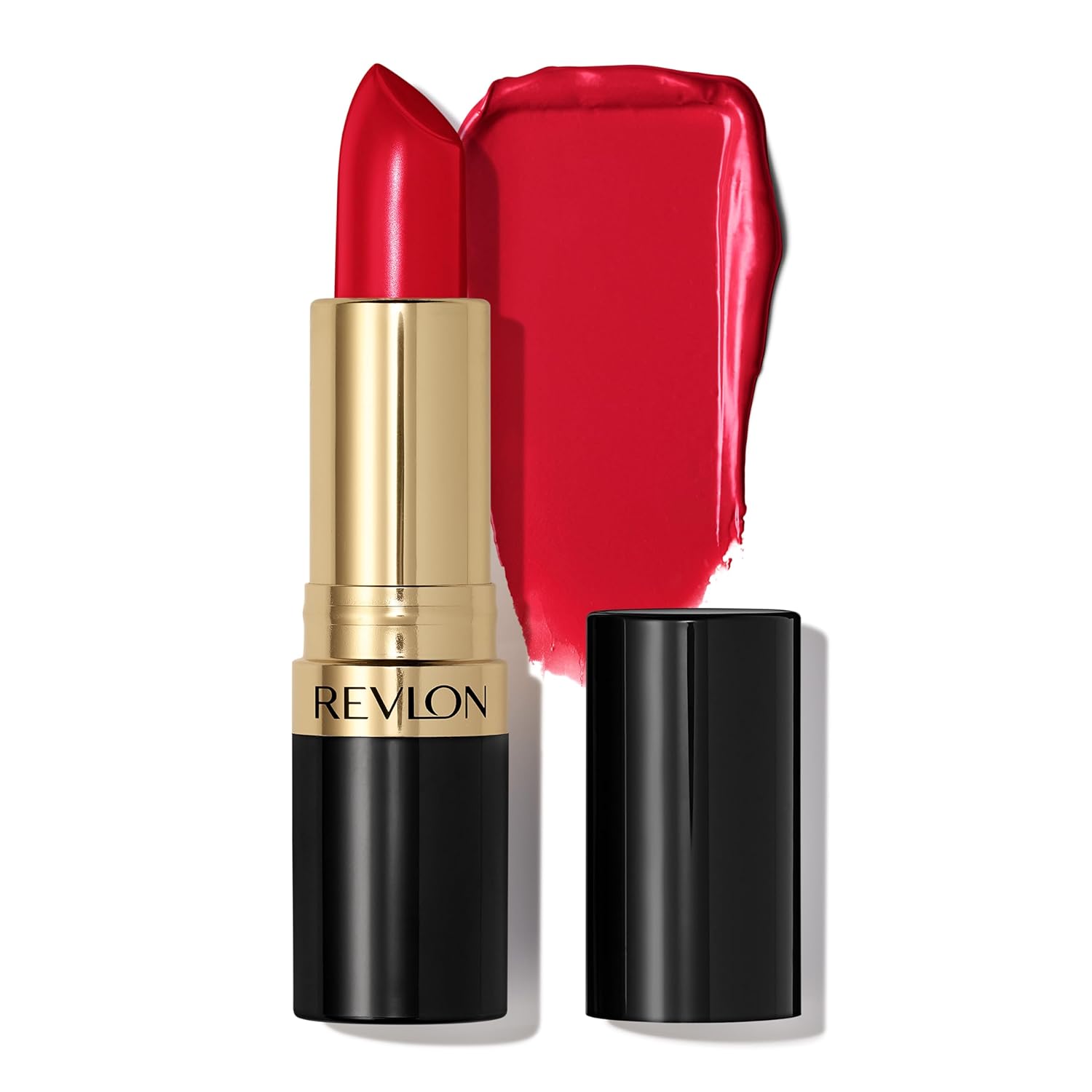 Revlon Lipstick, Super Lustrous Lipstick, Creamy Formula For Soft, Fuller-Looking Lips, Moisturized Feel In Reds & Corals, Wild Saffron (809) 0.15 Oz