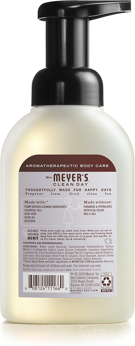 Mrs. Meyer'S Clean Day Foaming Hand Soap, Lavender Scent, 10 Ounce Bottle