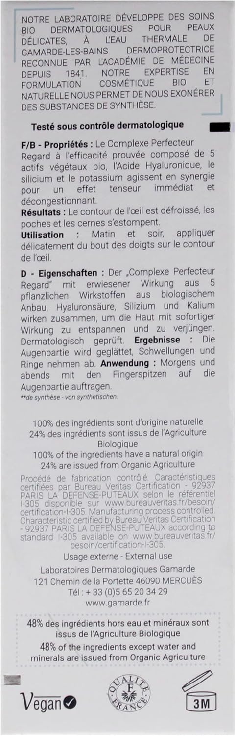 Dynamising Elixir Tensing Serum By Gamarde For Women - 0.33 Oz Serum
