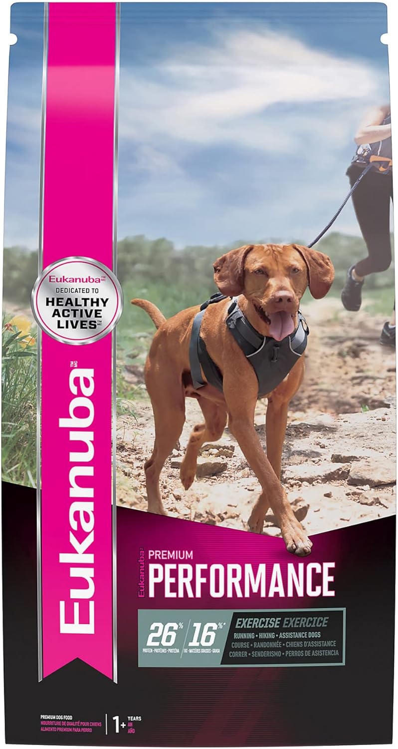 Eukanuba Premium Performance 26/16 Exercise Adult Dry Dog Food, 14 Lb. Bag