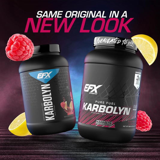 Efx Sports Karbolyn Fuel | Fast-Absorbing Carbohydrate Powder | Carb Load, Sustained Energy, Quick Recovery | Stimulant Free | 18 Servings (Green Apple)