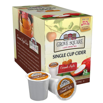 Grove Square Cider Single Serve Cups, Caramel Apple, 24 Count (Pack Of 1)