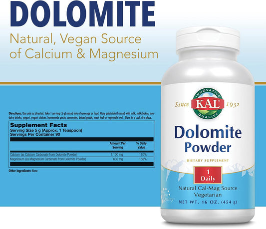 Kal Dolomite Powder, 16 Ounce