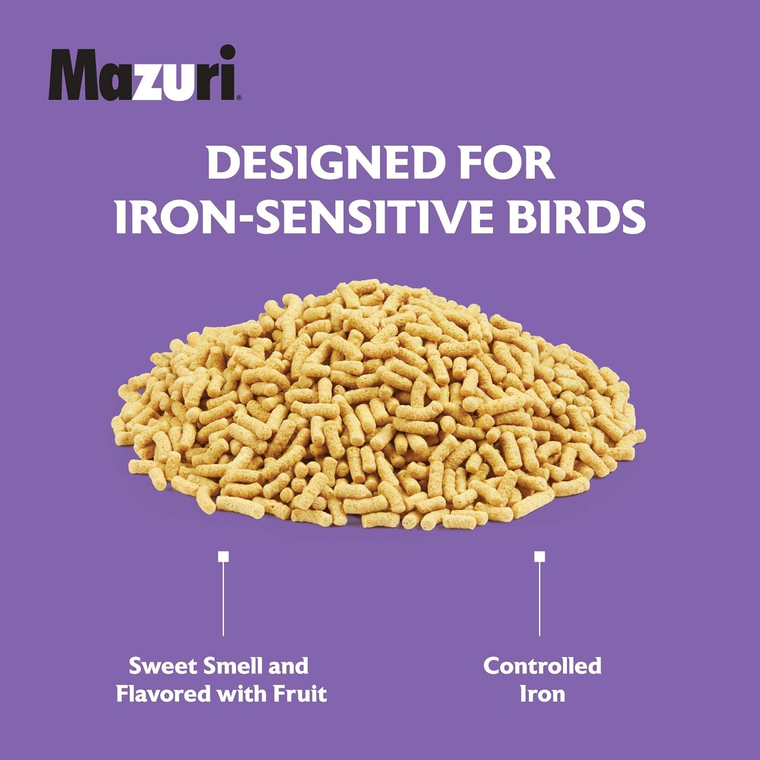 Mazuri | Softbill Diet for Iron-Sensitive Birds | 2 Pound (2 LB) Bag : Pet Supplies