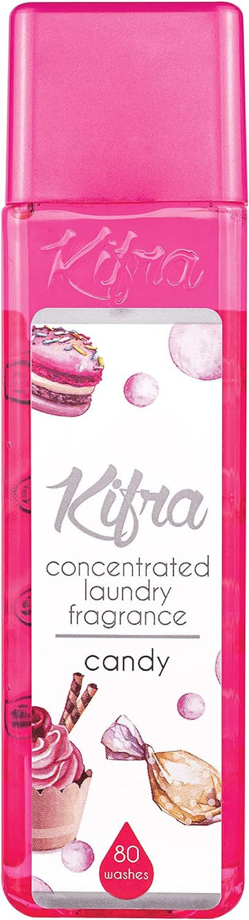 KIFRA CANDY Concentrated Laundry Fragrance 6.76 Fl Oz 200ml 80 Washing Cycles