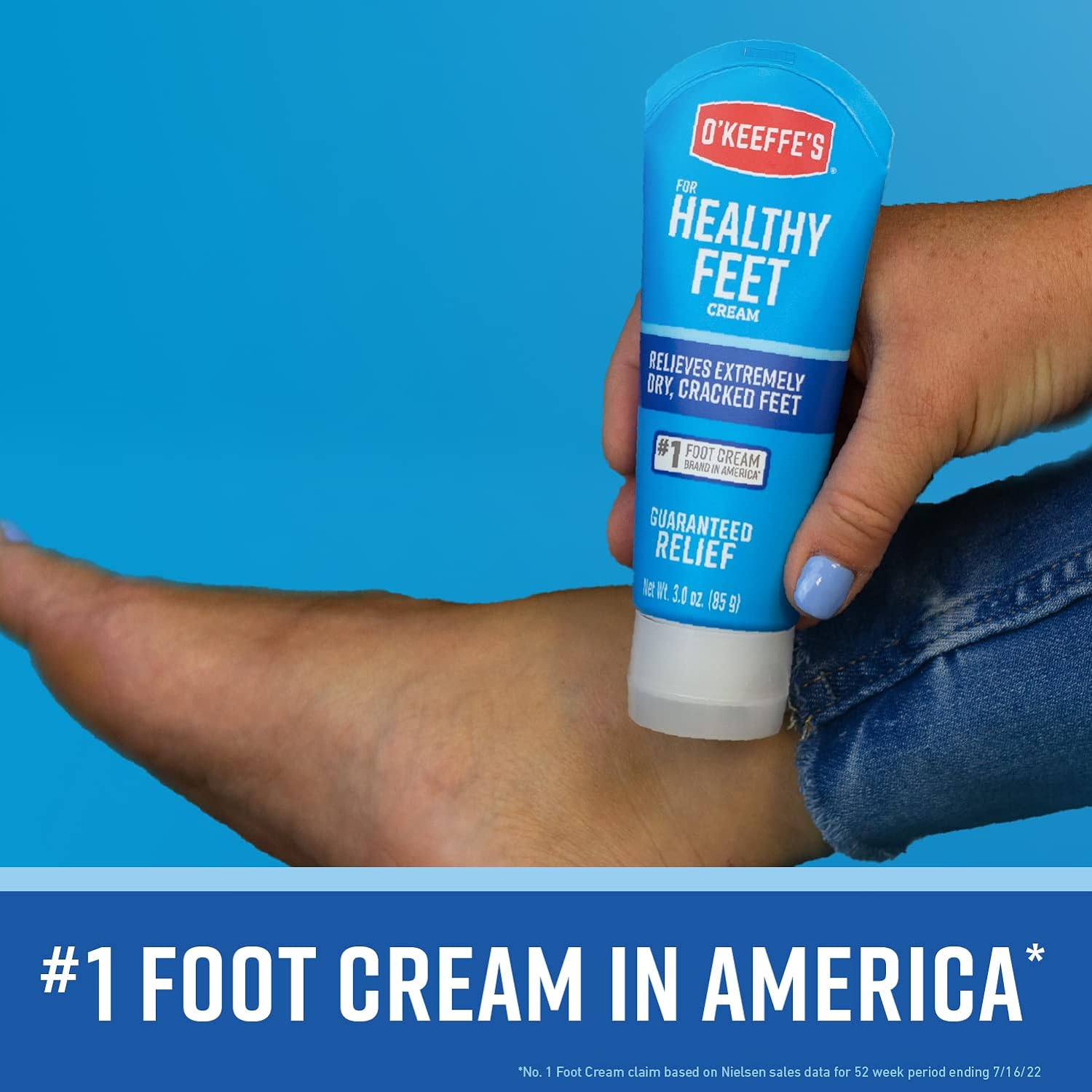 O'Keeffe's for Healthy Feet Foot Cream, Guaranteed Relief for Extremely Dry, Cracked Feet, Clinically Proven to Instantly Boost Moisture Levels, 3.0 Ounce Tube, (Pack of 1) : Beauty & Personal Care
