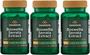 Swanson Boswellia Serrata Extract 125 Mg 60 Veg Caps 3 Pack