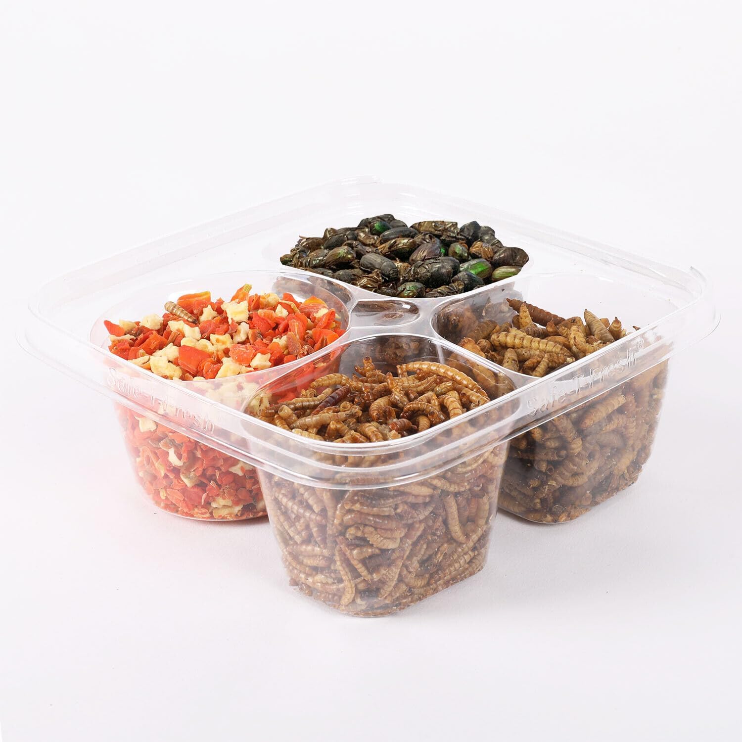 Hedgehog Treat Variety Pack - Healthy Natural Treat Assortment - Dried Mealworms, Dried Black Soldier Fly Larvae, Dried Crickets, Dried Apples & Carrots - Sampler Variety Value Package : Pet Supplies