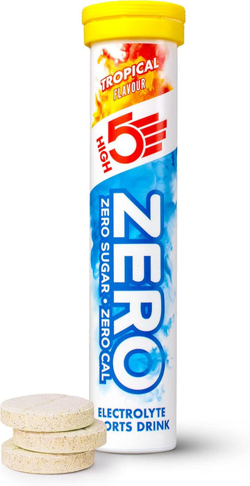 High5 Zero Electrolyte Tablet - Hydration Tablets Enhanced With Vitamin C - 0 Calories & Sugar Free - Boost Hydration, Performance & Wellness - Tropical, 20 Tablets (20X, Pack Of 1)
