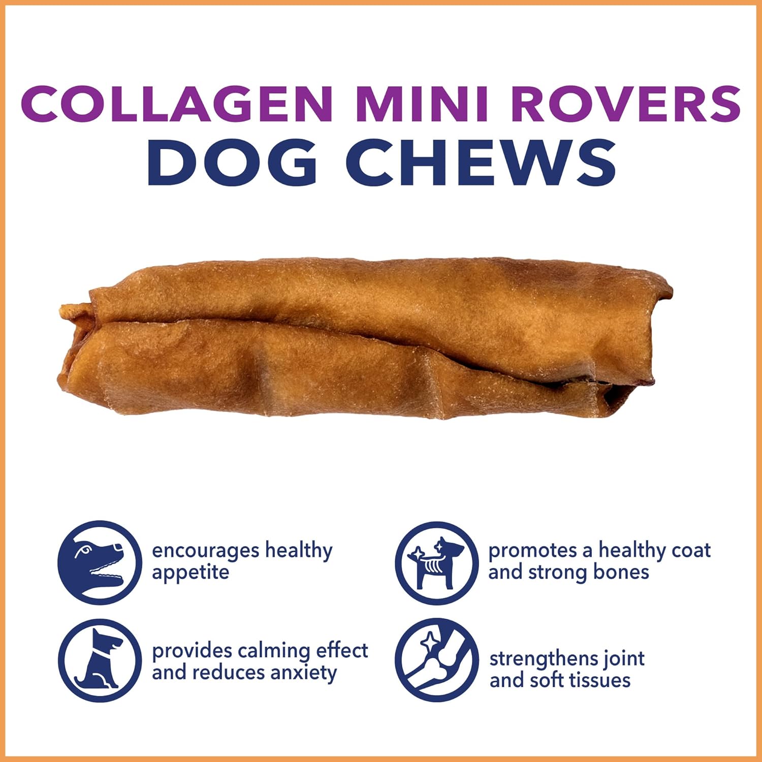Pet Supplies : Pet Factory CareChewz Collagen Mini Rovers Dog Chew Treats - Chicken Flavor, 8 oz : Amazon.com