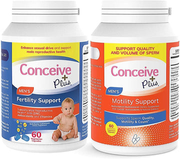 Conceive Plus Mens Motility Bundle Mens Fertility 60 + Motility Supplement 60 Capsules