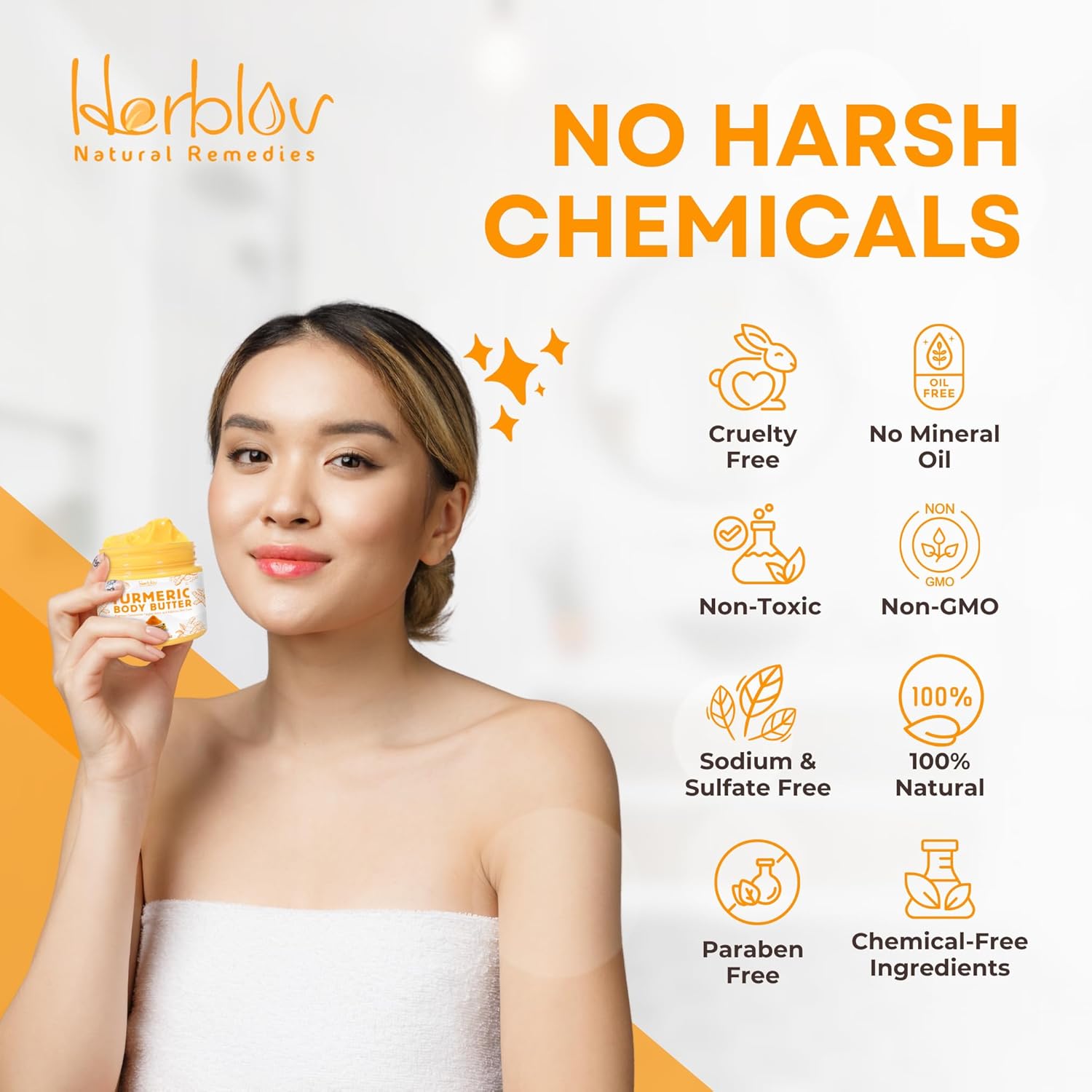 Turmeric Face Cream – All Natural Skin Brightening Lotion – Turmeric Whipped Body Butter For Dark Spots, Hyperpigmentation – Turmeric Skincare Cleanses, Fights Acne, Evens Tone, Scars, Sun Damage : Beauty & Personal Care
