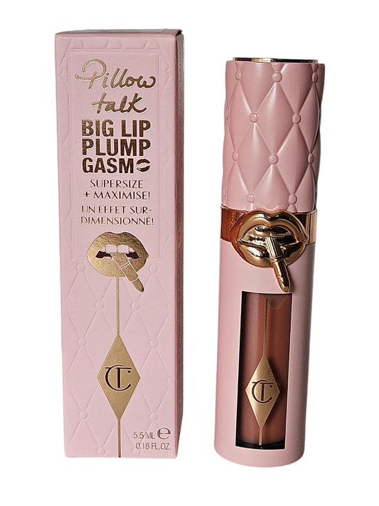 Charlotte Tilbury Pillow Talk Big Lip Plumpgasm Lip Gloss - Fair/Medium : Beauty & Personal Care