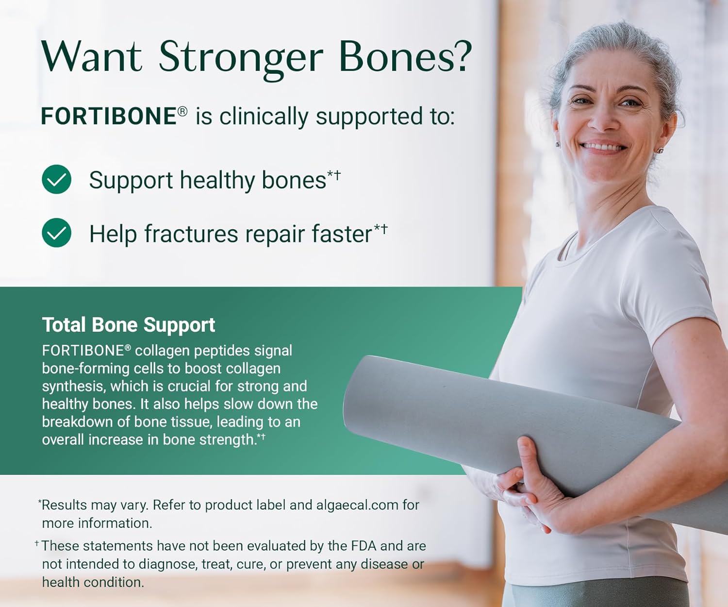 Algaecal Collagen: 4 Clinically-Supported Peptides Verisol®, Fortigel®, Uc-Ii®, Fortibone®, Anti-Aging Hydrolyzed Collagen Powder, 30 Servings, Made In Usa : Health & Household
