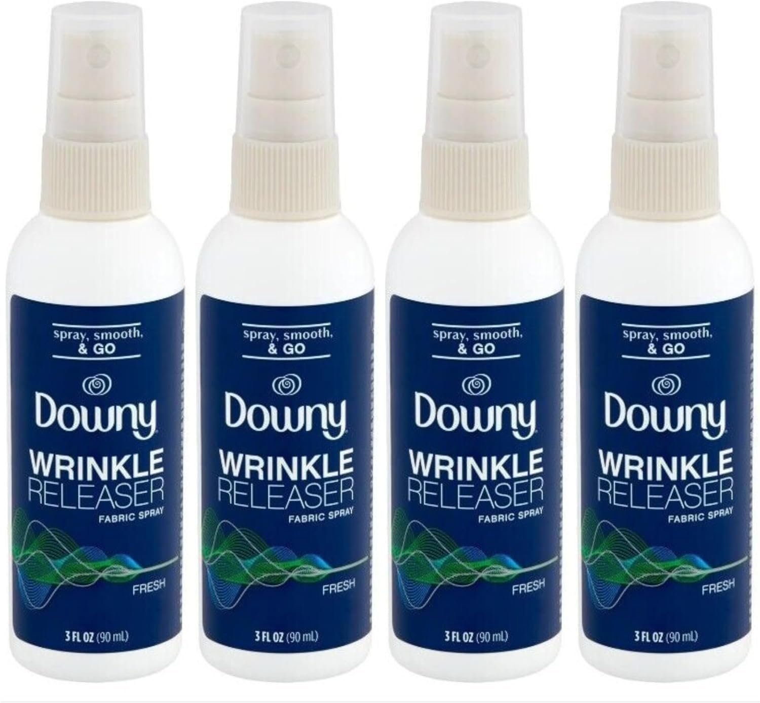 Bundle of Downy Wrinkle Releaser, 3oz Travel Size, Light Fresh Scent (4 Pack-Packaging May Vary) by Downy with Convenient Magnetic Shopping List by Harper & Ivy Designs : Health & Household