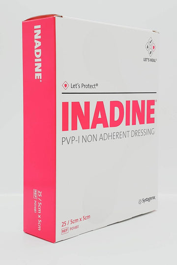 Inadine Non Adherant Dressings 5X5Cm | Infection Preventing (5 Pack)
