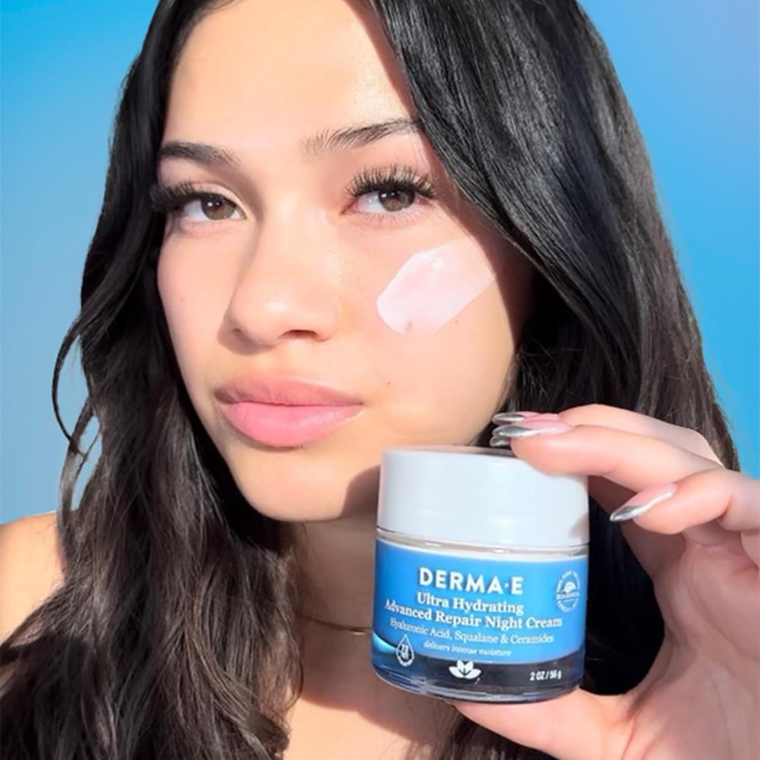 Derma E Ultra Hydrating Night Cream, Advanced Repair Overnight Face Moisturizer With Hyaluronic Acid To Replenish, Smooth And Nourish Skin, 2 Oz : Beauty & Personal Care