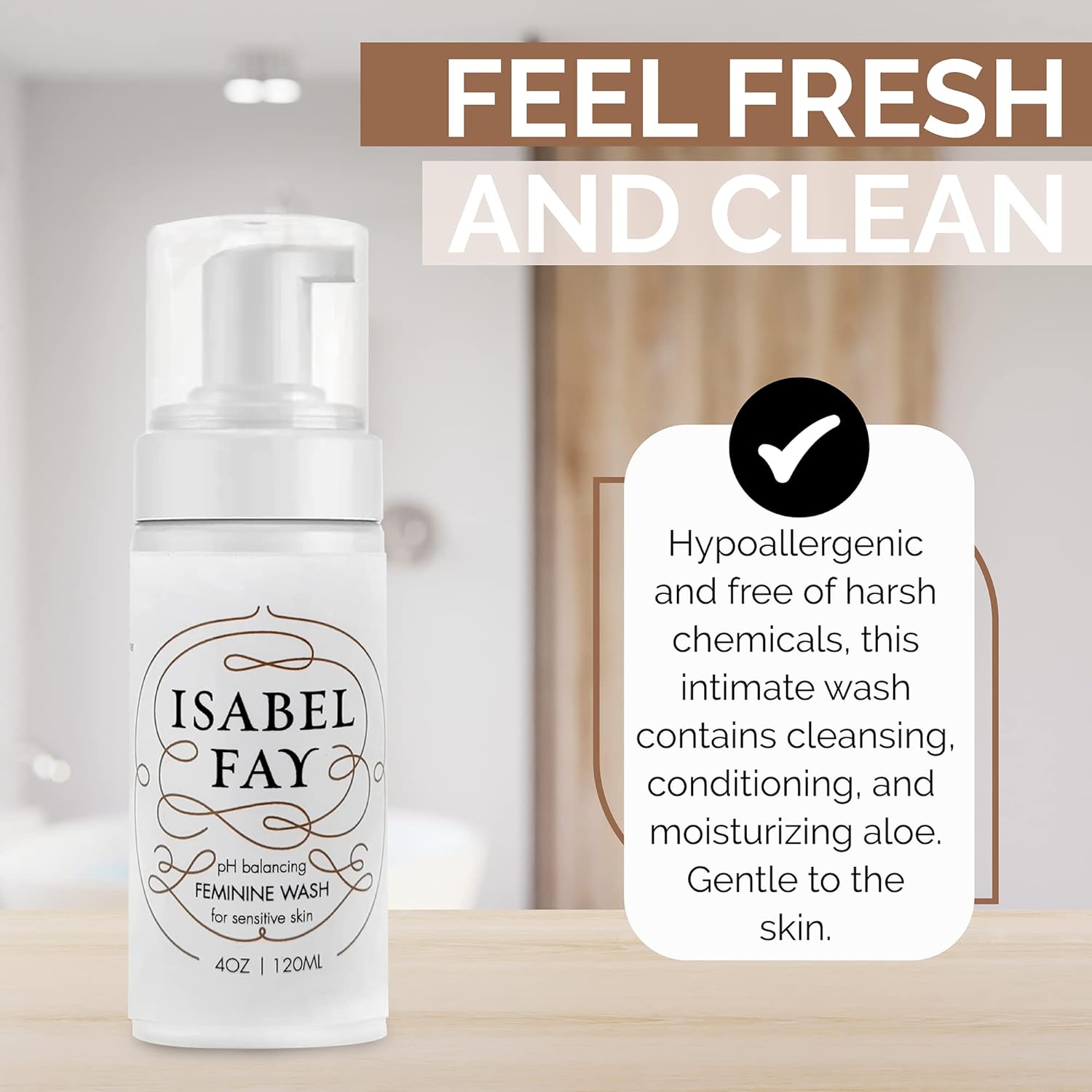 Isabel Fay ph Balanced Feminine Intimate Foam Wash gentle and safe for sensitive skin : Health & Household