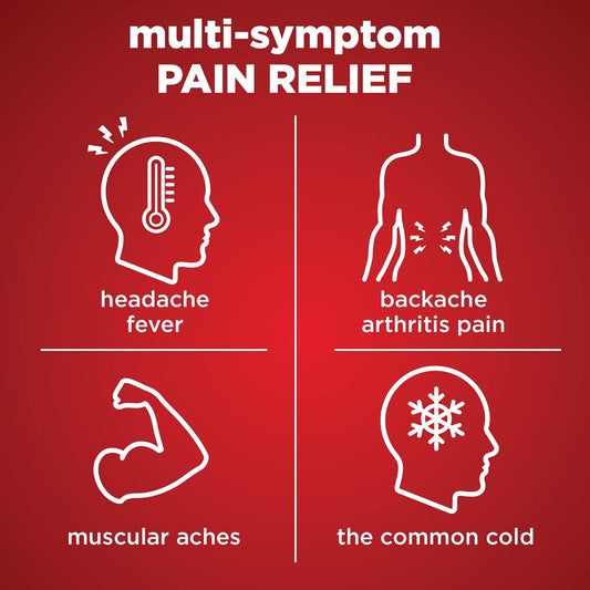 Amazon Basic Care - Extra Strength Acetaminophen Caplet 500 Mg, 100 Count ( 50 Pouches Of 2 Caplets )