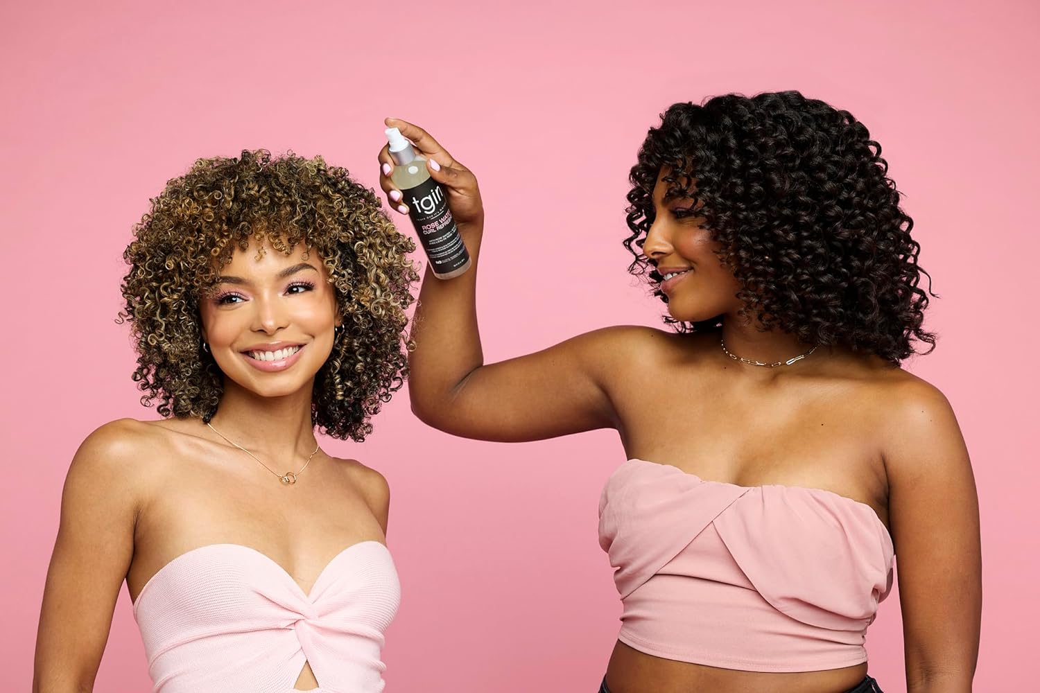 tgin Rose Water Curl Refresher and Rose Water Hydrating Styling Lotion Duo - Natural Hair - Braids - Loc Spray - Curly, Wavy, Kinky, Protective Styles - 8 Oz each : Beauty & Personal Care