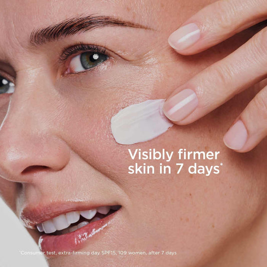 Clarins Extra-Firming Day Cream Spf 15 | Anti-Ageing Moisturiser For All Skin Types With Collagen Boosting Ingredients | Hydrating & Firming Face Cream, Refillable | 50Ml