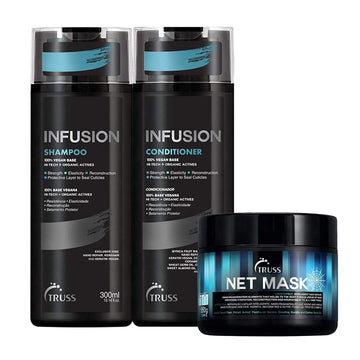 Truss Infusion Shampoo And Conditioner Set Bundle With Net Hair Mask