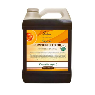 100% Pure Organic Unrefined Virgin Pumpkin Seed Oil All Natural 1 Gallon (128 Fl.Oz)