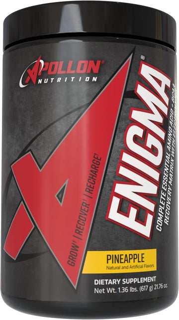 Apollon Nutrition Enigma | Full Spectrum Electrolytes, Bcaas And Eaas. Nine Essential Amino Acids And Bcaas | (20 Serving, Strawberry Margarita)