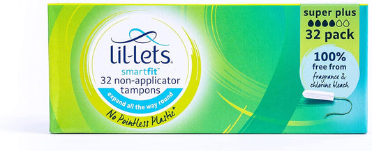 Lil-Lets SmartFit Super Plus Non-Applicator Tampons - pack of 32