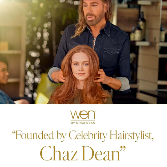 Wen By Chaz Dean Cleansing Conditioner - Shampoo & Cowash For Fine Or Curly Hair With Rosemary Oil - Sweet Almond Mint, 32 Fl Oz