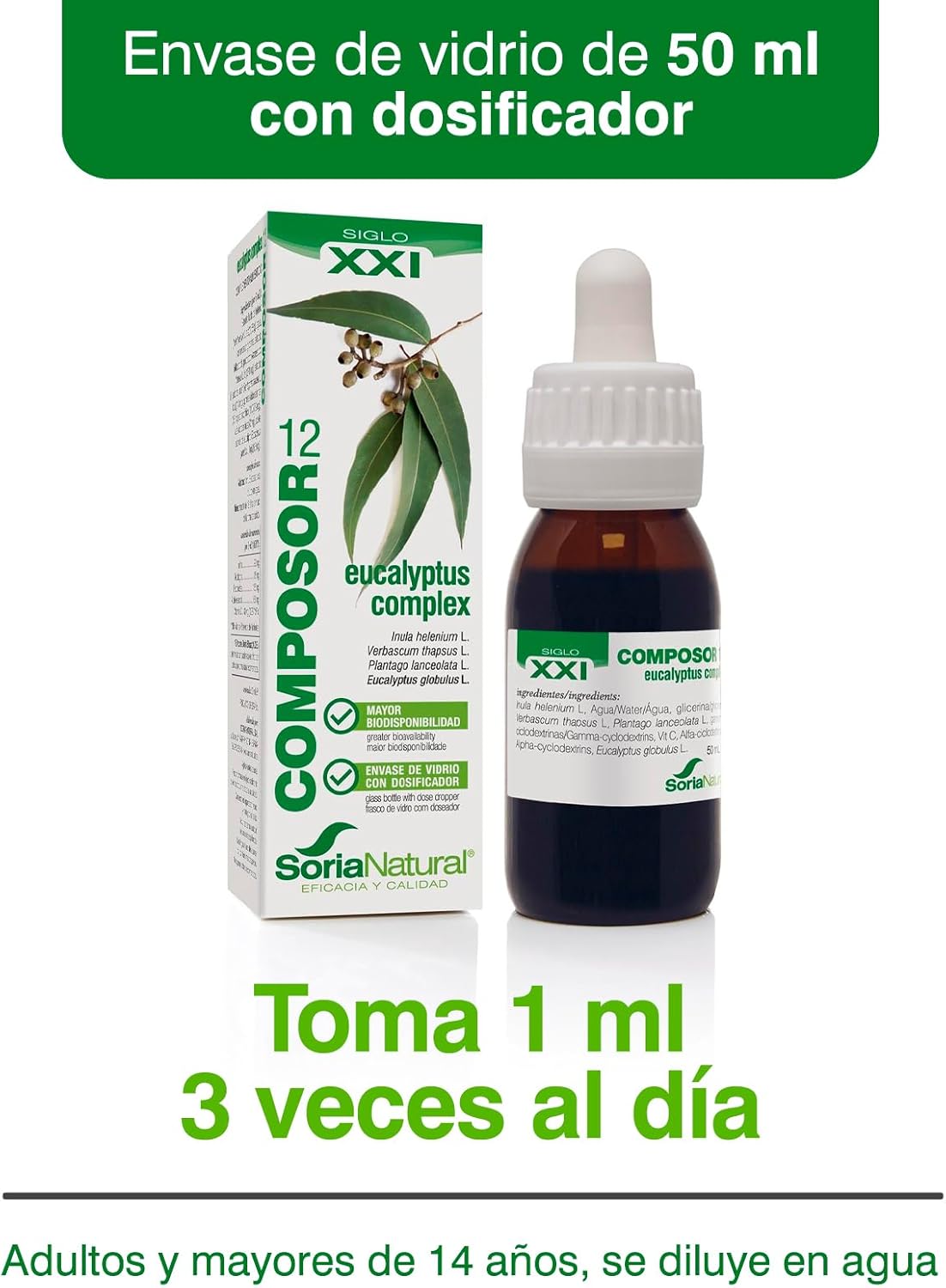 Soria Natural Composor 12 Eucalyptus Complex Xxi - 50 Ml