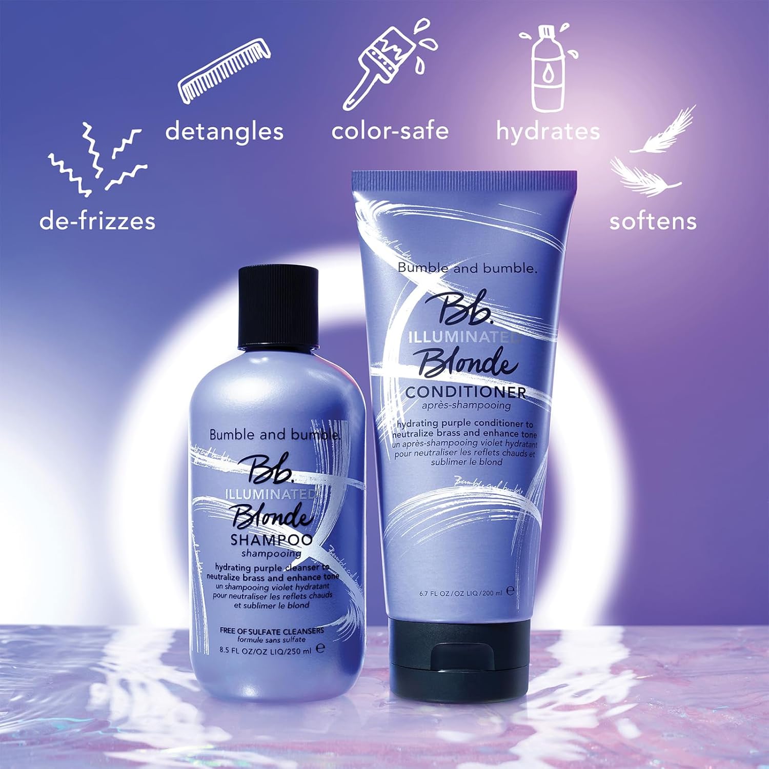Bumble and bumble. Illuminated Blonde Purple Shampoo, Pump sold separately, 33.8 fl. oz. : Beauty & Personal Care