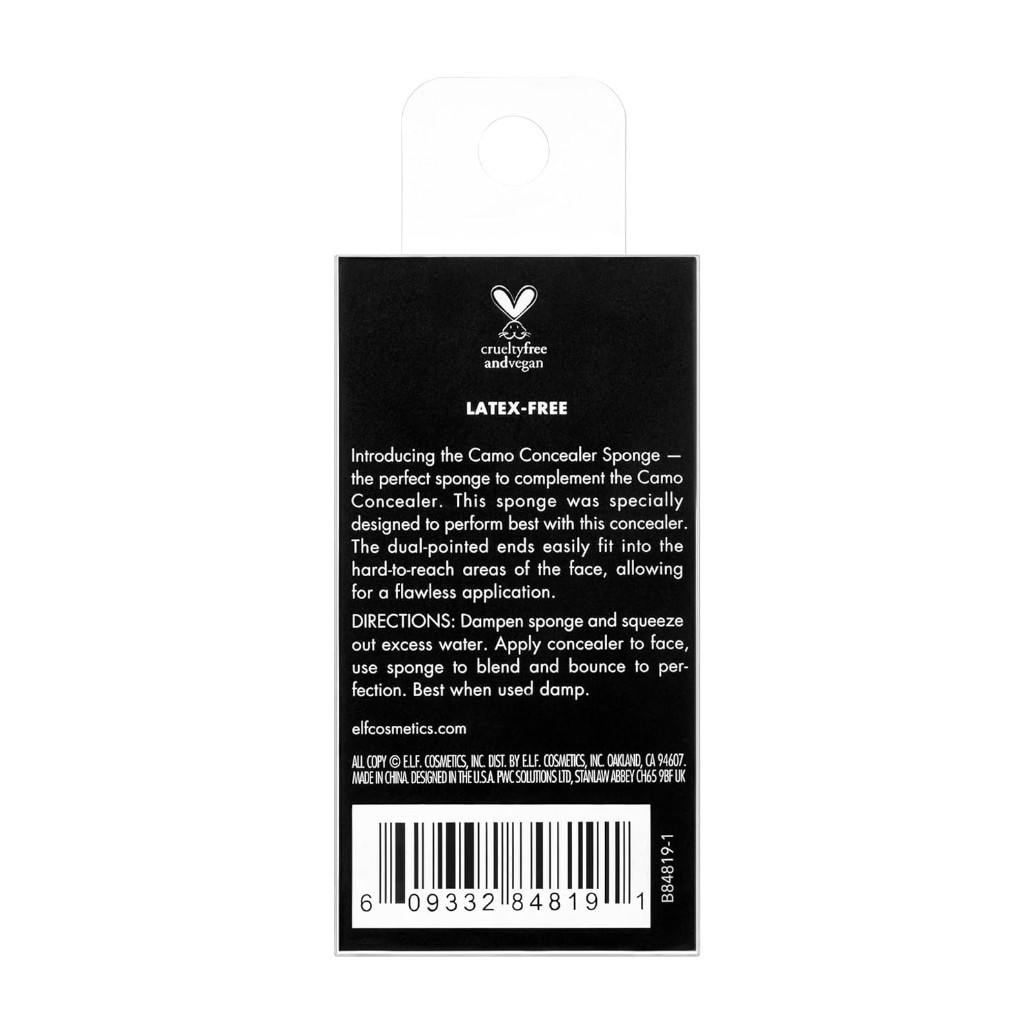 E.L.F. Camo Concealer Sponge, Makeup Sponge With Latex Free Foam & Dual-Pointed Ends For Blending, Vegan & Cruelty-Free : Beauty & Personal Care