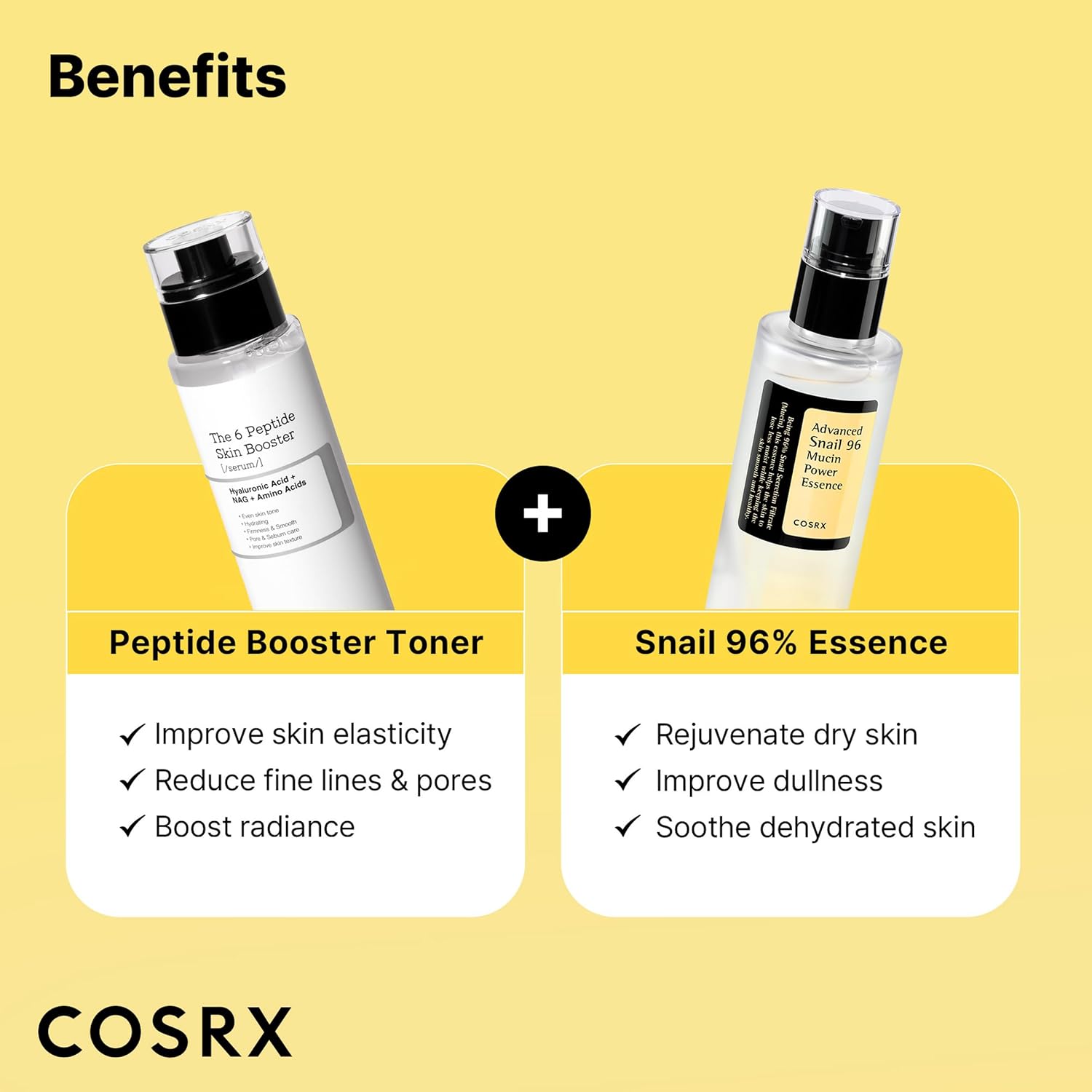 Cosrx Snail Mucin 96% Peptide Booster Set -  Exclusive - Korean Skin Care, Gift Sets, Skin Care Sets For Women, Advanced Snail Mucin Serum, Face Serum : Beauty & Personal Care