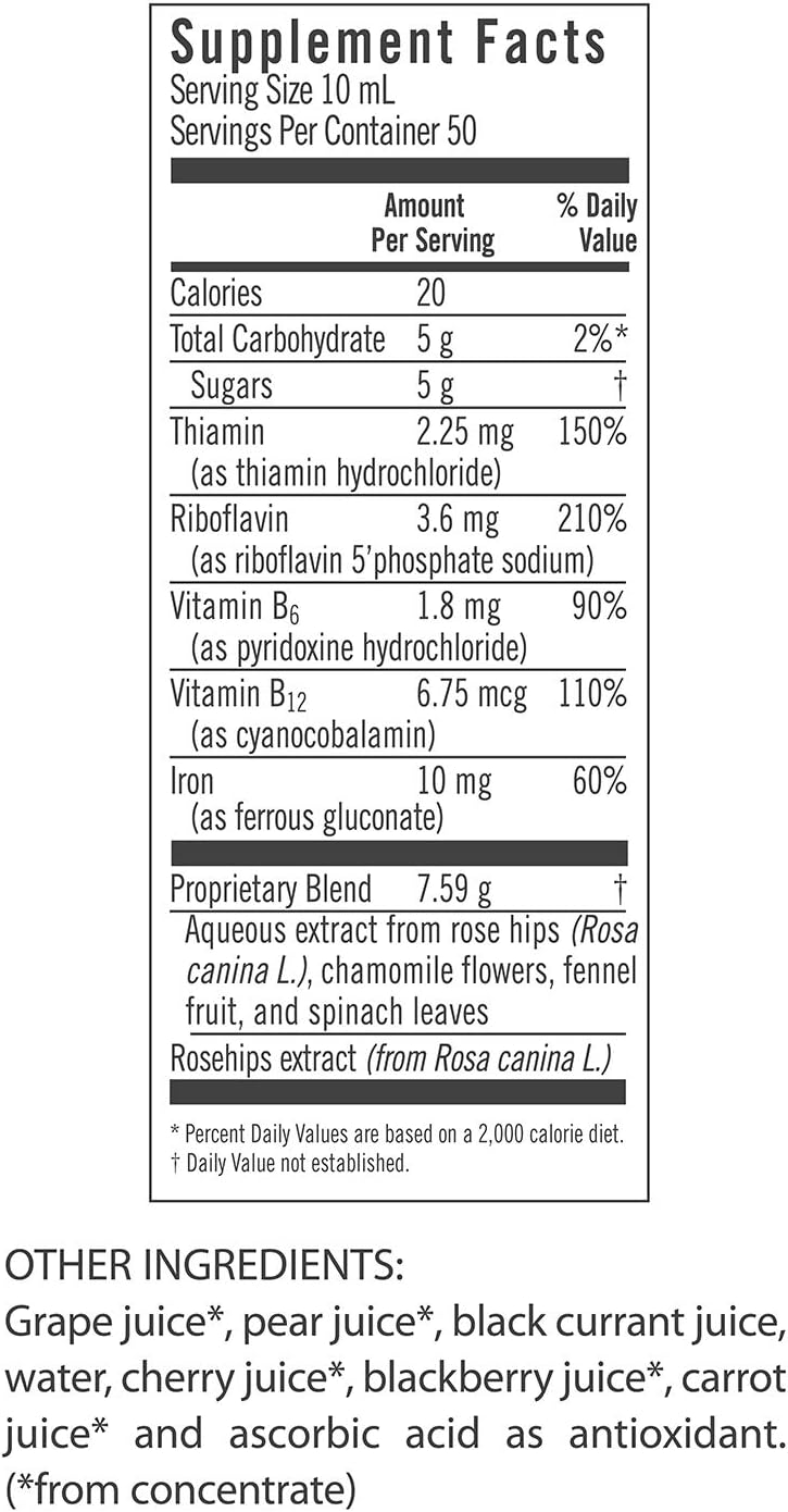 FLORA - Floravital Iron & Herbs, Gluten Free, Vegan, Liquid, by Salus, 8.5 Fl Oz : Health & Household