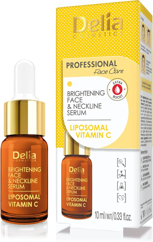 Delia Cosmetics - Collagen Serum - Intensive Anti-Wrinkle & Moisturising Treatment For All Skin Types - 100% Face & Neckline Serum - Collagen & Hyaluronic Acid - Paraben Free - 10Ml