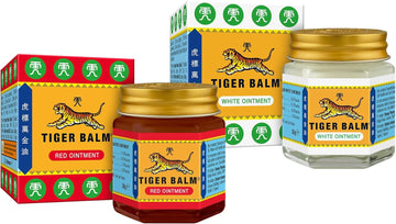 Tiger Balm Red & White Ointment Bundle – Effective Pain Relief - Contains 1X 30G Tiger Balm Red Ointment & 1X 30G Tiger Balm White Ointment