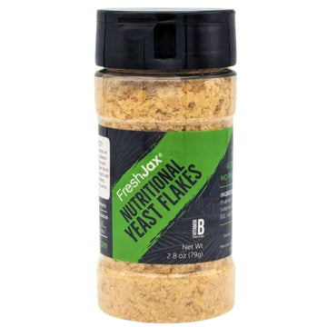 FreshJax Nutritional Yeast Flakes (2.8 oz Bottle) Non GMO, Gluten Free, Keto, Paleo, No Preservatives Nutritional Yeast Seasoning | Handcrafted in Jacksonville, Florida