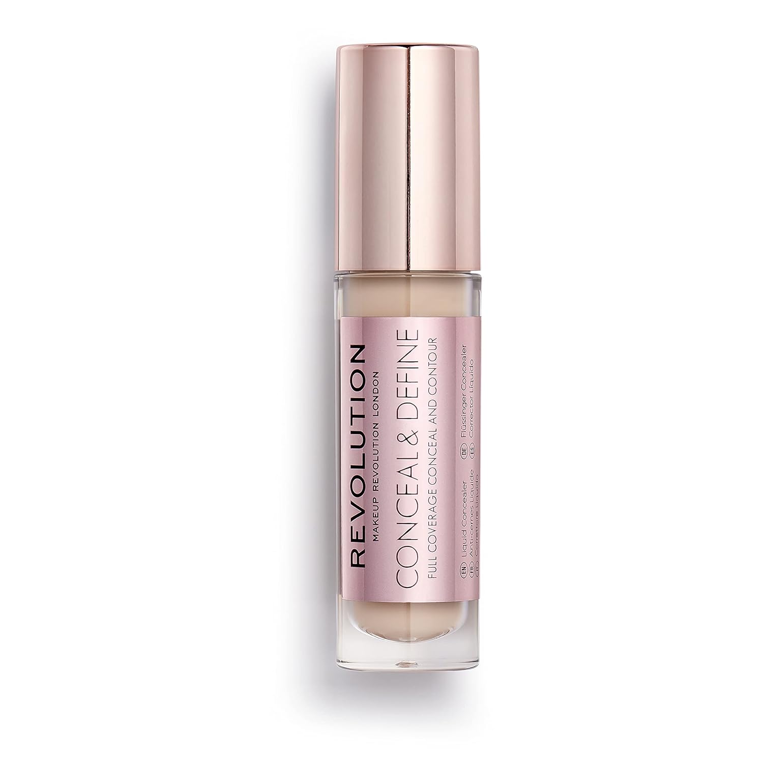 Revolution Beauty, Conceal & Define Concealer, Full Coverage & Lightweight, Long-Lasting Matte Finish, Vegan & Cruelty Free, C4 Fair To Light Skin Tones, 0.14 Oz