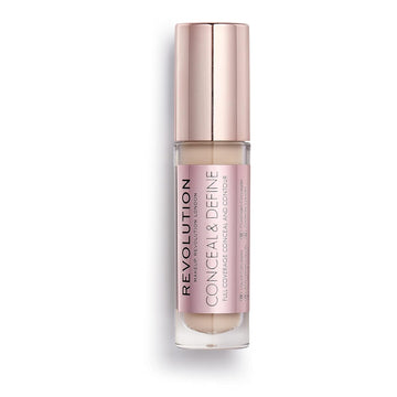 Revolution Beauty, Conceal & Define Concealer, Full Coverage & Lightweight, Long-Lasting Matte Finish, Vegan & Cruelty Free, C4 Fair To Light Skin Tones, 0.14 Oz