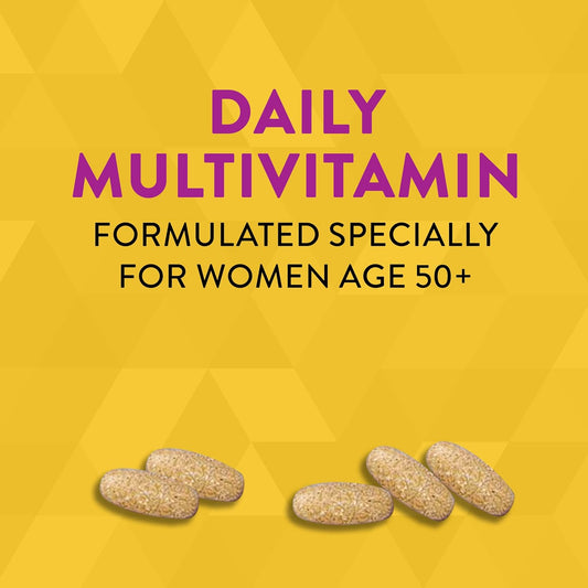 Nature’s Way Alive! Women’s 50+ Ultra Potency Complete Multivitamin, High Potency Formula, Supports Multiple Body Systems, Supports Cellular Energy, Gluten-Free, 60 Tablets