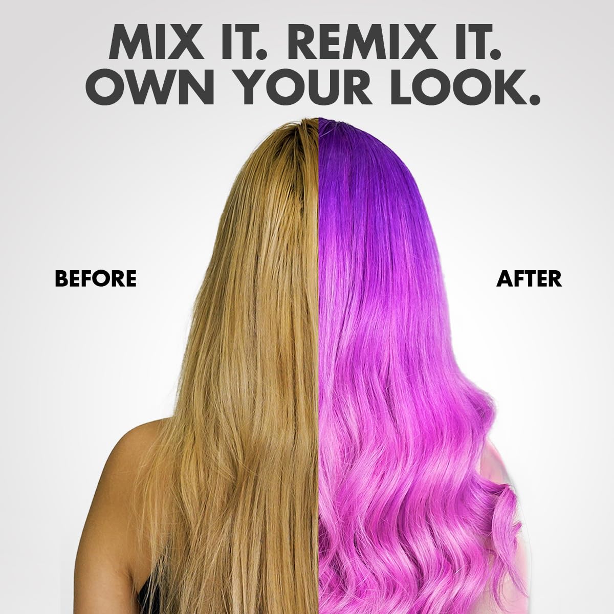 Got2b Color Remix, Customizable Semi-Permanent Hair Color, 094 Purple Punch : Beauty & Personal Care