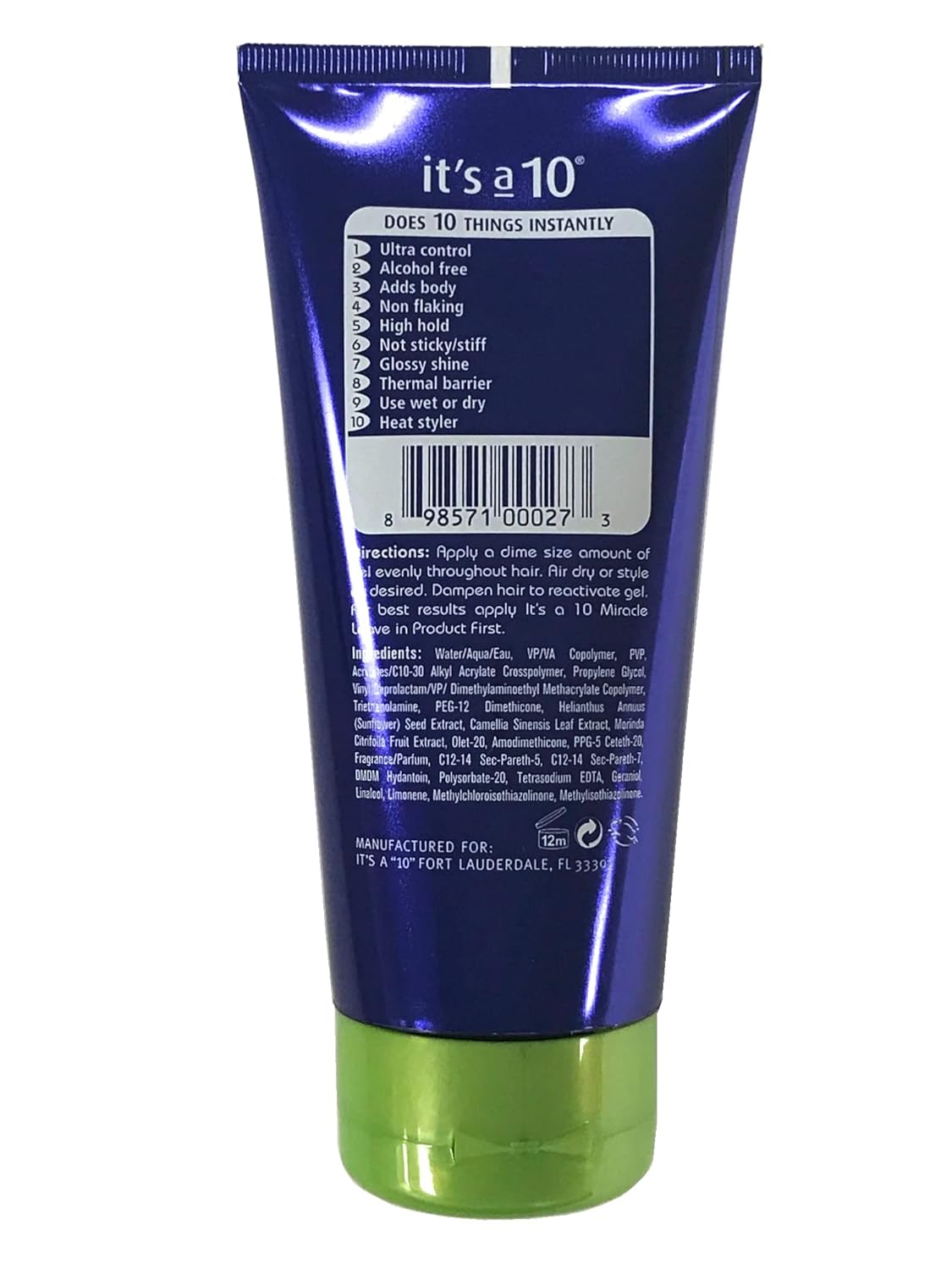 It's A 10 Miracle Firm Hold Gel 5 Oz : Hair Care Products : Beauty & Personal Care